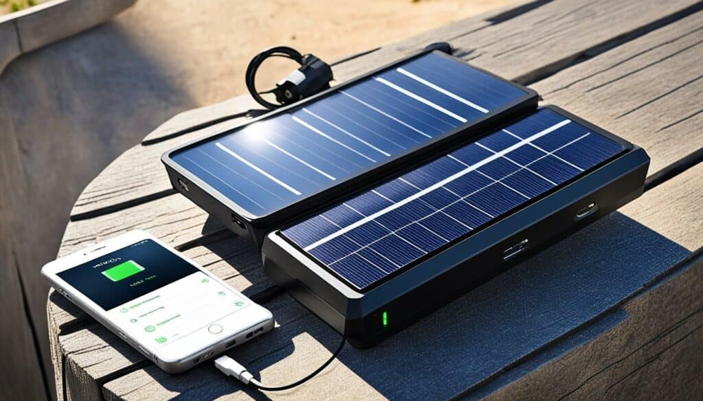 solar powerbank with USB ports